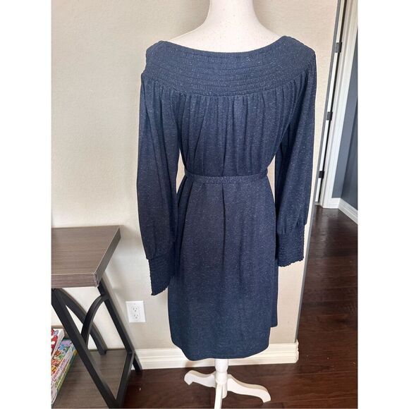 Loft Linen Blend Belted Stretch Dress - Picture 2 of 6